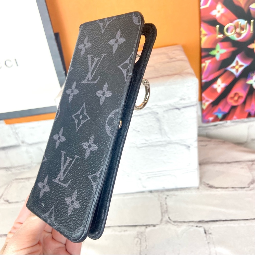 Louis Vuitton graphite monogram phone case converted to Key Cles card wallet - Picture 11 of 16